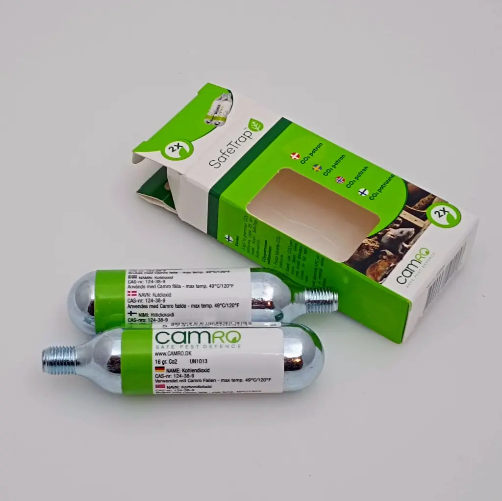 CO2 Patron till Musfälla Camro STA 25 innehåll.webp