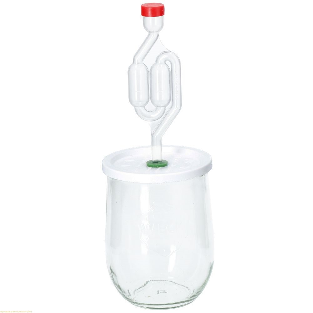 [SKMINI1ltr] Mini syrningsbehållare med vattenlås och extra snäpplock