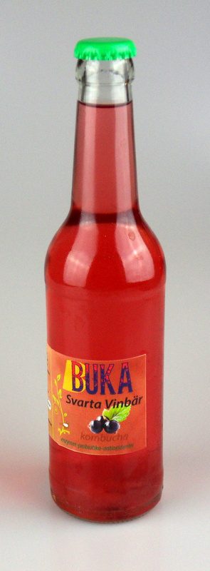 [KOMBsvartvinbär] Kombucha flaska Svarta vinbär