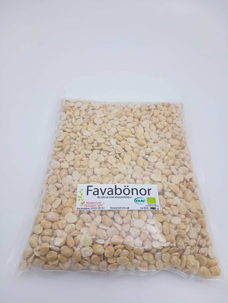 Field beans - Swedish shelled fava beans (800 grams)