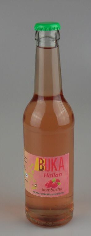 Kombucha flaska med Vilda Hallon