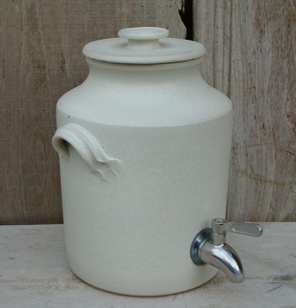 [KOMkruka2,5ltrVit] Kombucha behållare 2,5 liter vit