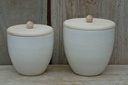 Storage pot 1.4 liters with wooden lid