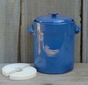 Fermentation jar 4L - Sauerkraut container straight model blue