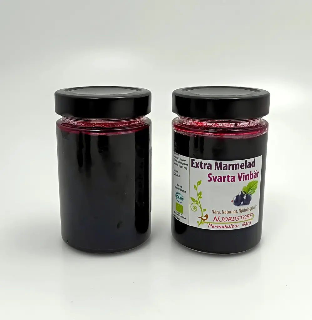 Svarta vinbär extra marmelad KRAV-ekologisk