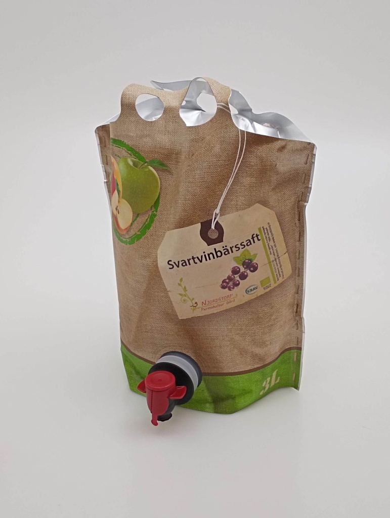 [SAFT-3L-svartvinbär] Svartvinbärssaft 3 liter