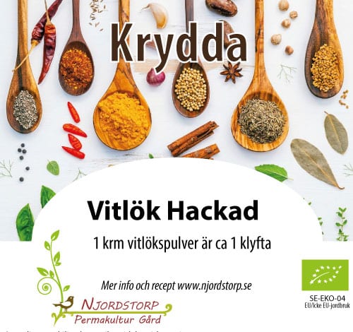 Njordstorps Hackad vitlök