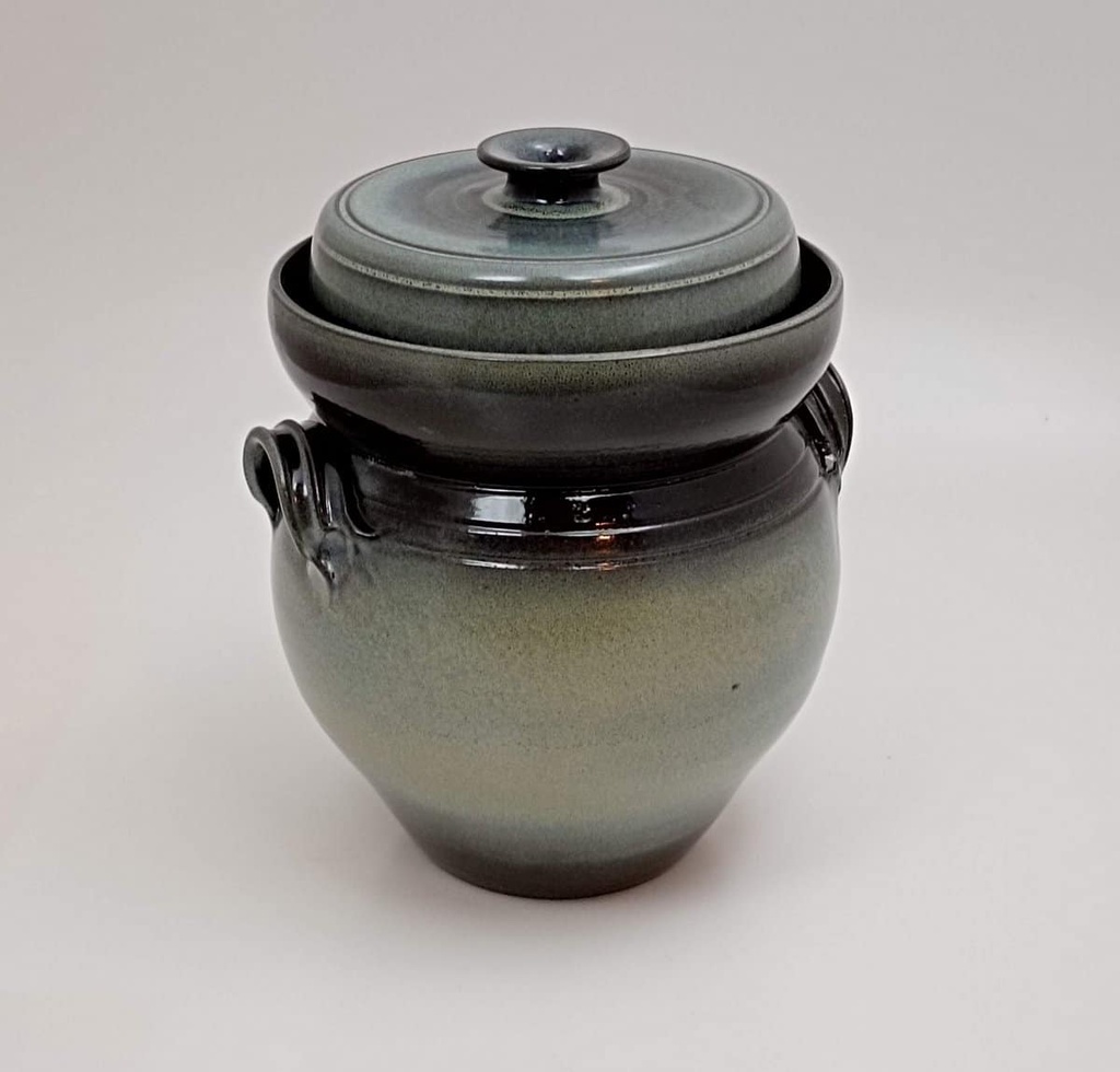 [KRUKA3ltrRundKorall] Fermentation pot 3L - Sauerkraut container coral