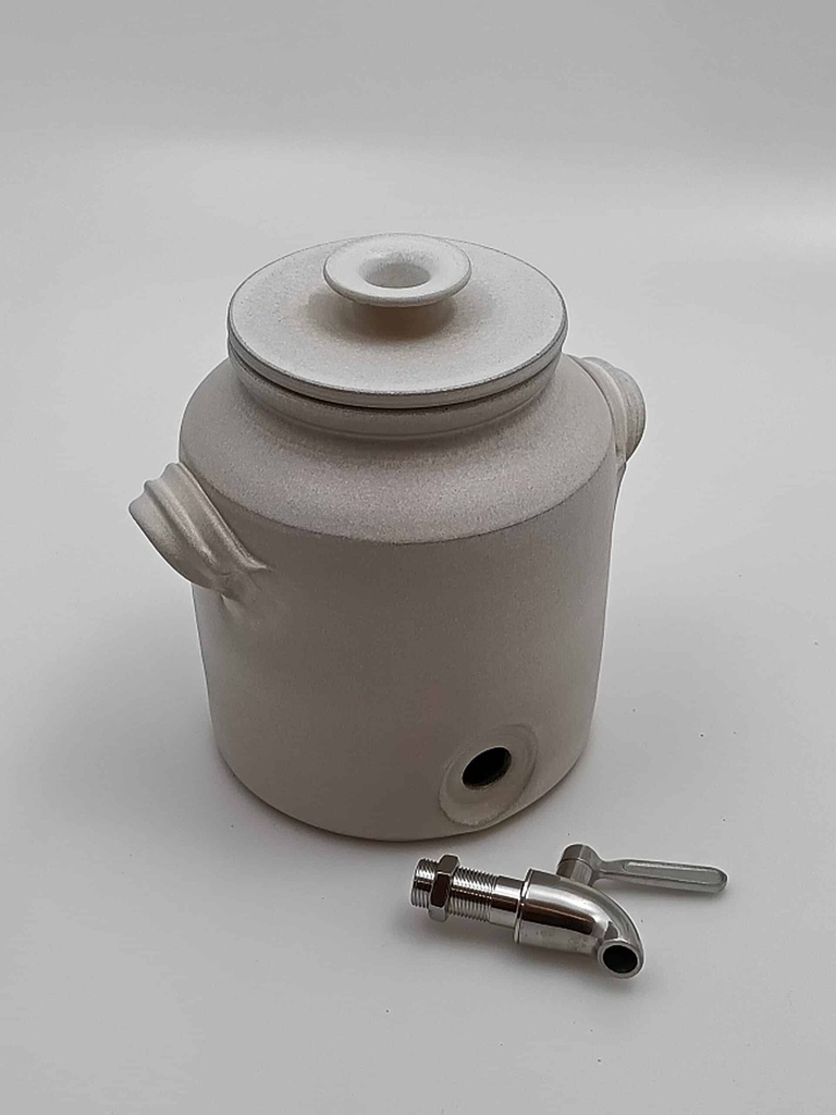 [KOMkruka1,5ltrVIT] Kombucha container 1.5 litres White