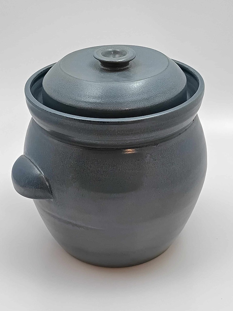 [KRUKA5ltrRundBlå] Sauerkraut jar 3L - Sauerkraut container blue
