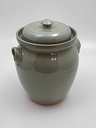 Fermentation pot 4.5 litres - Sauerkraut container, green glossy