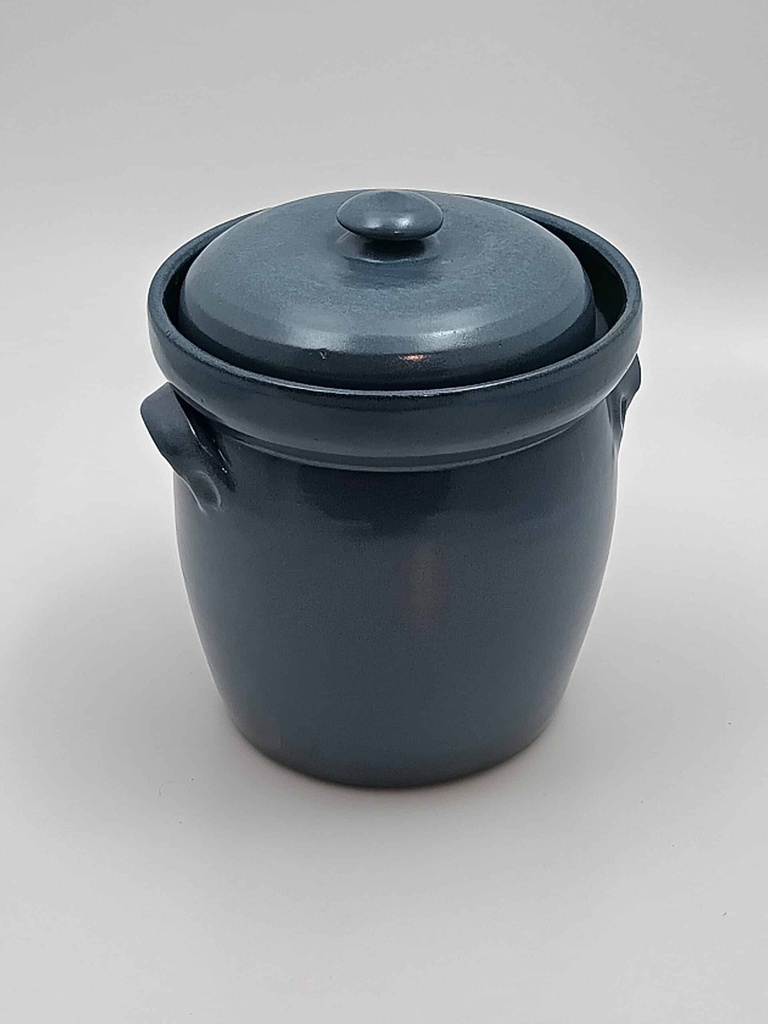 [KRUKA25ltrRundBlå] Sauerkraut jar 2,5L - Sauerkraut container blue