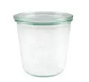 Weck 1/2 liter typ Mold konservingsburk glas och lock