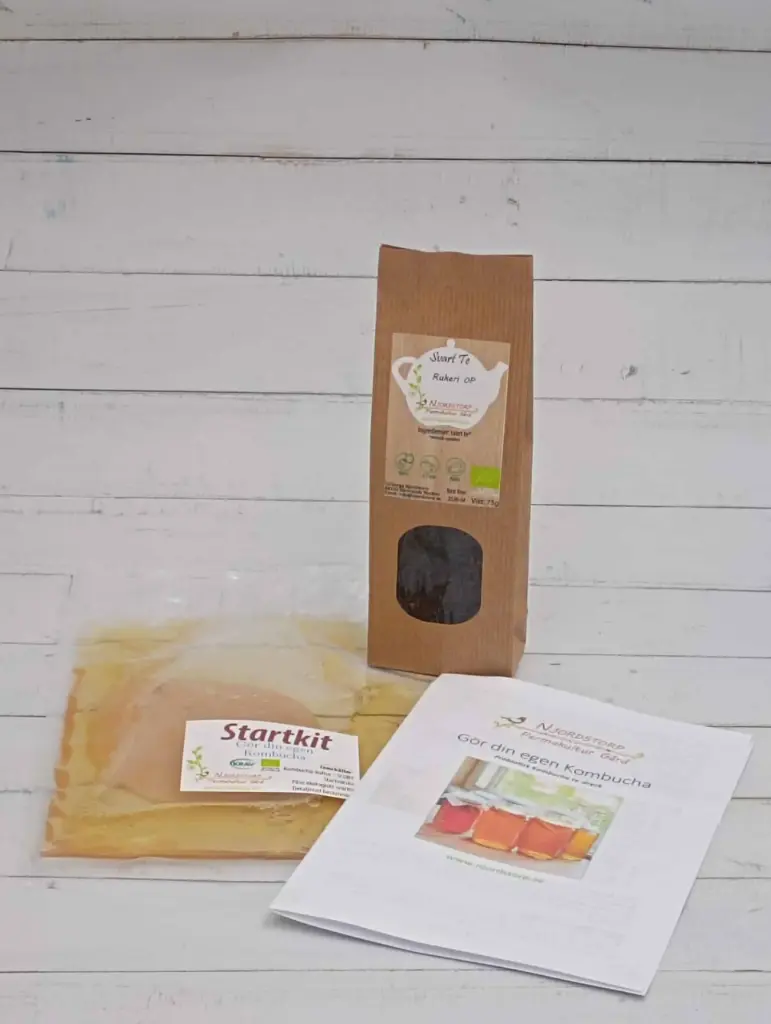 [SKkombucha1liter-standard-svartte] Startkit Kombucha (till 1 liter, Svart te)