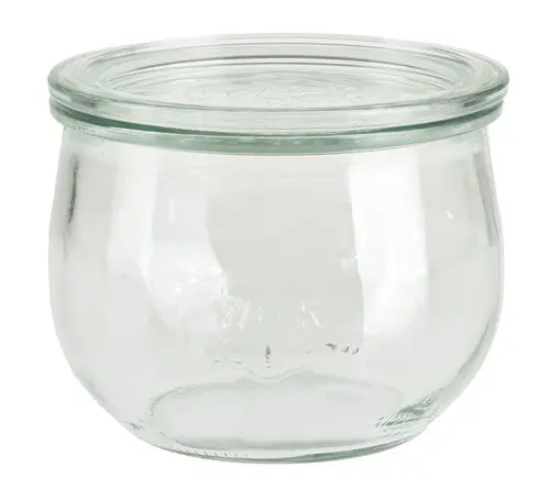 Weck 1/2 litre tulip-shaped preserving jar with lid (without ring/clips)