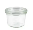 Weck 80 ml konservingsburk glas typ Mini Mold med lock