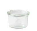 Weck 200 ml konservingsburk glas typ Mini Mold med lock