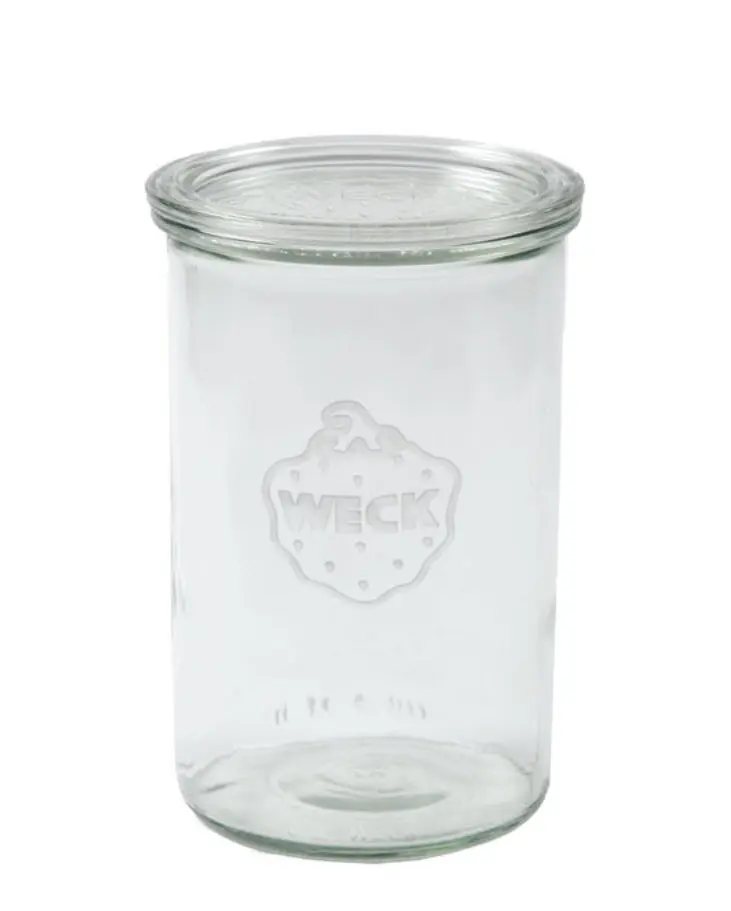 [WK-782] Weck 1 liter typ Mold konservingsburk glas med lock (utan ring/clips)