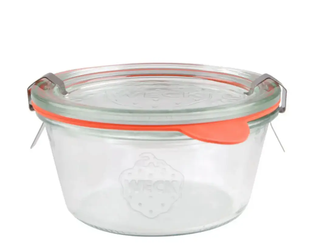 Weck 290 ml konservingsburk glas typ Mini Mold med lock