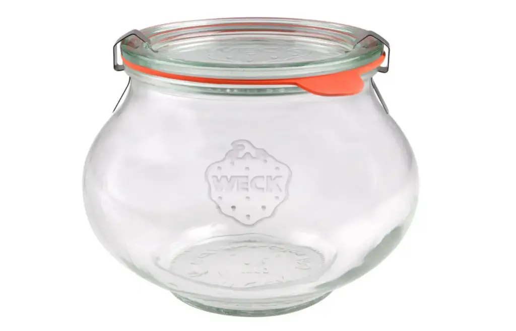 Weck 1062ml typ Deko konservingsburk glas med lock