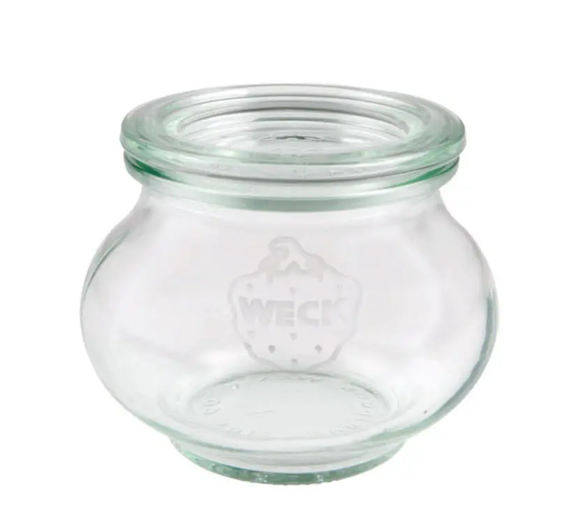 Weck 220ml type Deco preserving jar with lid (without ring/clips)