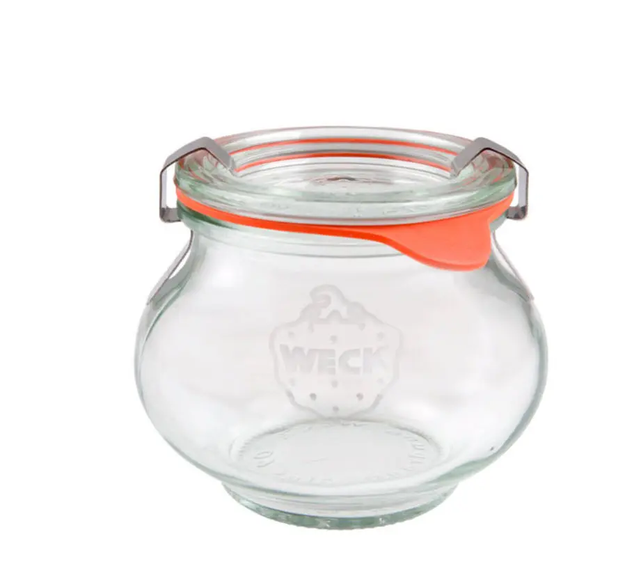 Weck 220ml typ Deko konservingsburk glas med lock