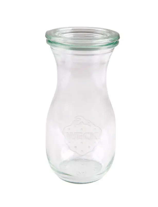 Weck 1/4 litre type Juice preserving jar with glass lid (without ring/clips)