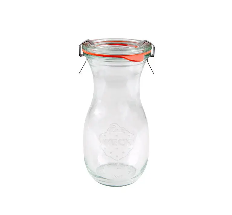 Weck 1/4 liter typ Saft konservingsburk glas med lock