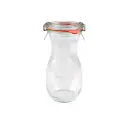 Weck 1/4 liter typ Saft konservingsburk glas med lock